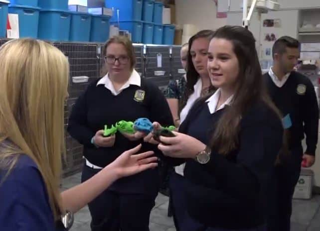 BMCHS Students use 3-D printer to make medical devices for vets